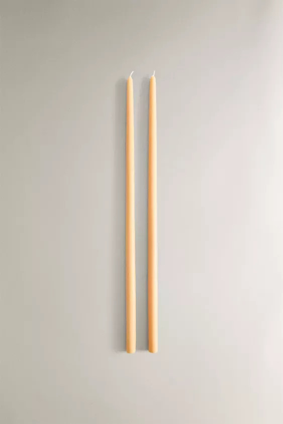 LONG DECORATIVE TAPER CANDLE (SET OF 2) | Zara US
