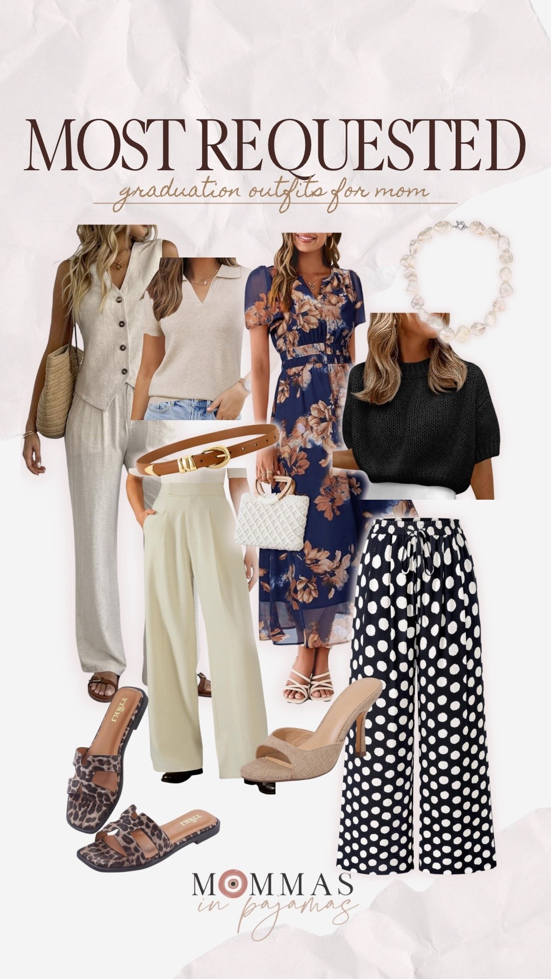 The week is have over and that means we are closer to coffee chat on Friday morning! I absolutely love starting my Friday doing a live chat and last week I had so many requests for graduation outfits for mom. I put together some of my favorite looks that are 100% appropriate for mom. From the most gorgeous two piece linen set to a floral dress with the perfect amount of coverage, I included some of my favorite black and white polka dot pants. 
Graduation outfit for mom, spring outfit inspo, petite friendly outfit inspo 

#LTKPetite #LTKMidsize #LTKSeasonal
