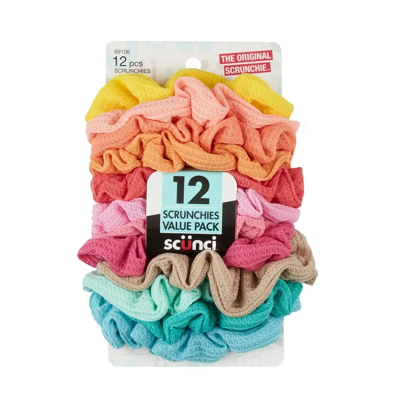 Scunci Paquete de Valor de Coleteros para el Cabello en Térmicos Suaves y Tejidos, Colores Surti... | Walmart (US)