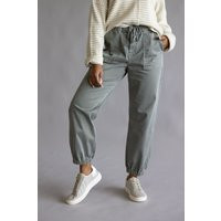Mica Cropped Jogger Pants for Women in Ash Grey | Glik's