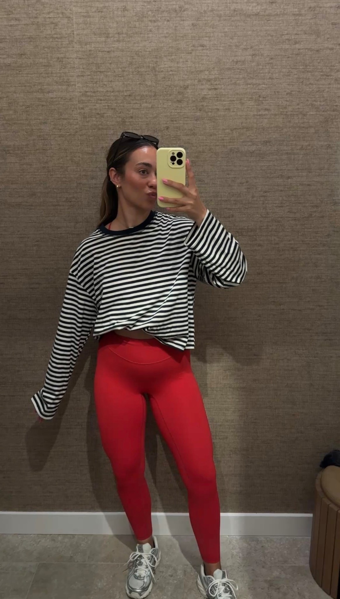 Spring shopping ootd!! Loving these striped oversized long sleeve tshirts to throw over my workout sets when I have errands to run. 

The amazon big spring sale started and runs until 3/31!! This striped tshirt and so many other good fashion, beauty + home finds are on sale 

Amazon big spring sale, spring outfits, striped tshirt styling, striped shirt outfits, spring fashion trends 

#LTKSaleAlert #LTKActive #LTKSeasonal