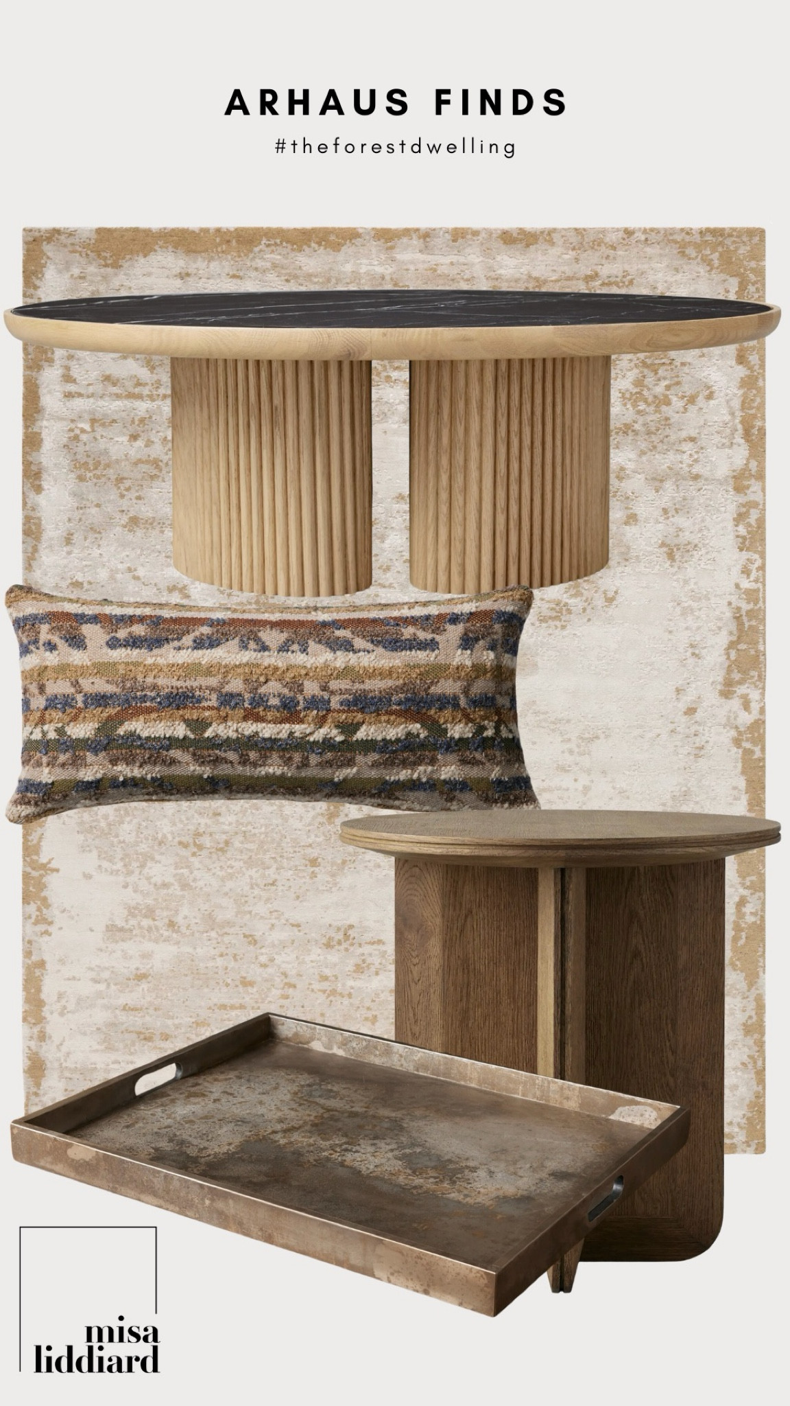 Gorgeous new releases from Arhaus. The lumbar pillow comes in a few different colors for fall. The round coffee table has a darker wood option with a brown marble top.

#LTKStyleTip #LTKHome