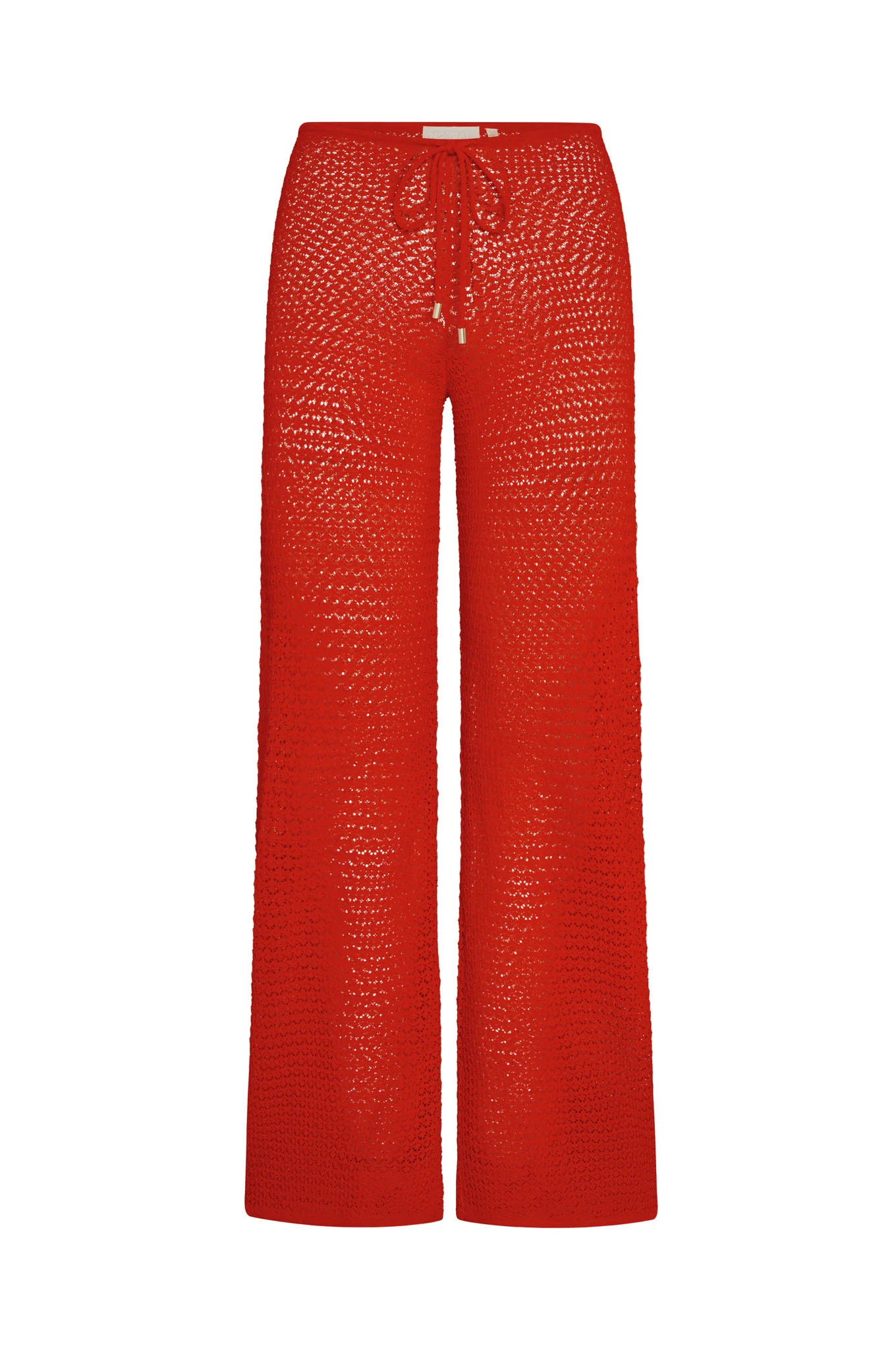 Belize Knit Pant - Chili Pepper Lace Crochet | Monday Swimwear