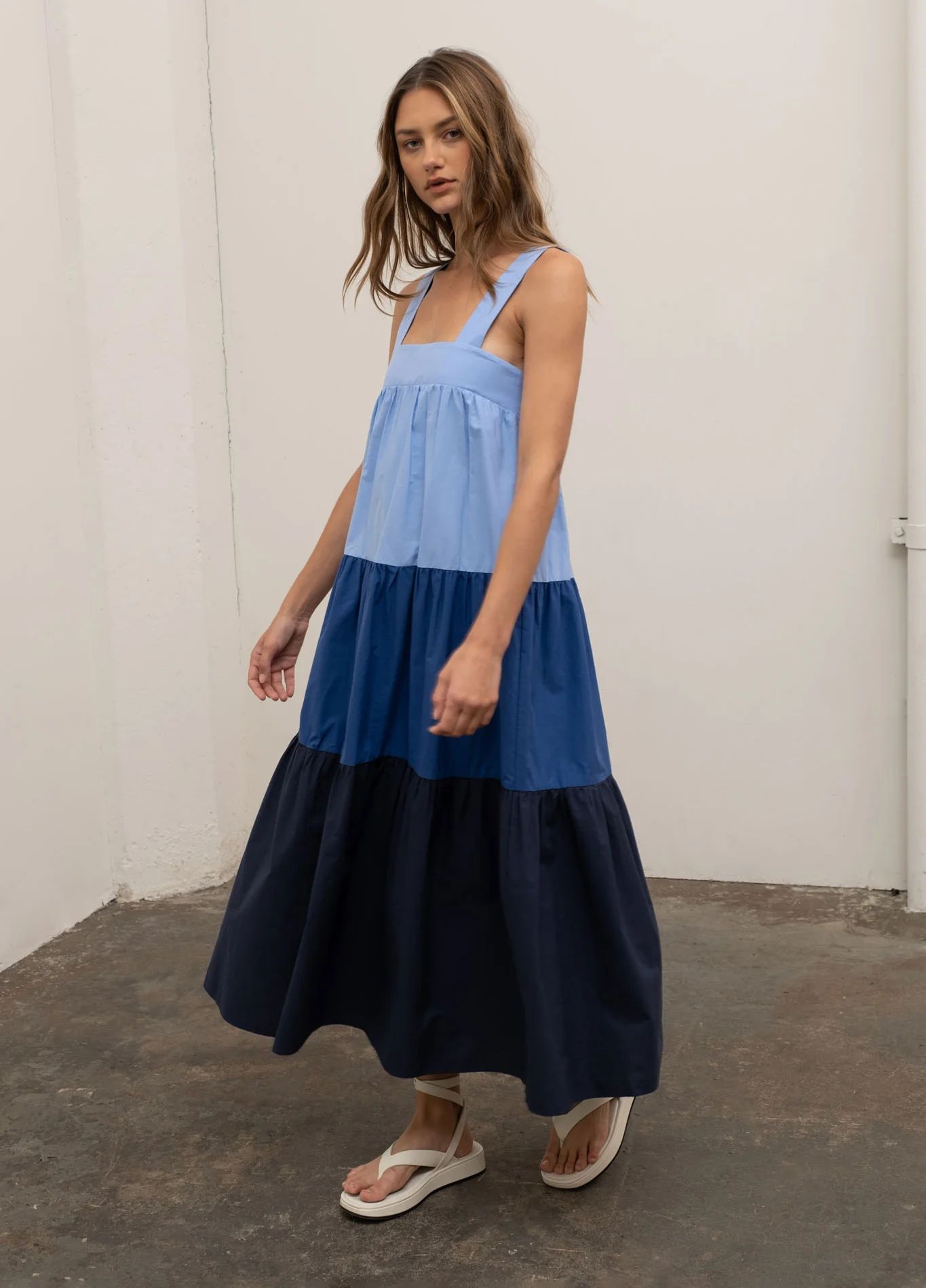 Tri-Color Tiered Maxi Dress | Haverdash