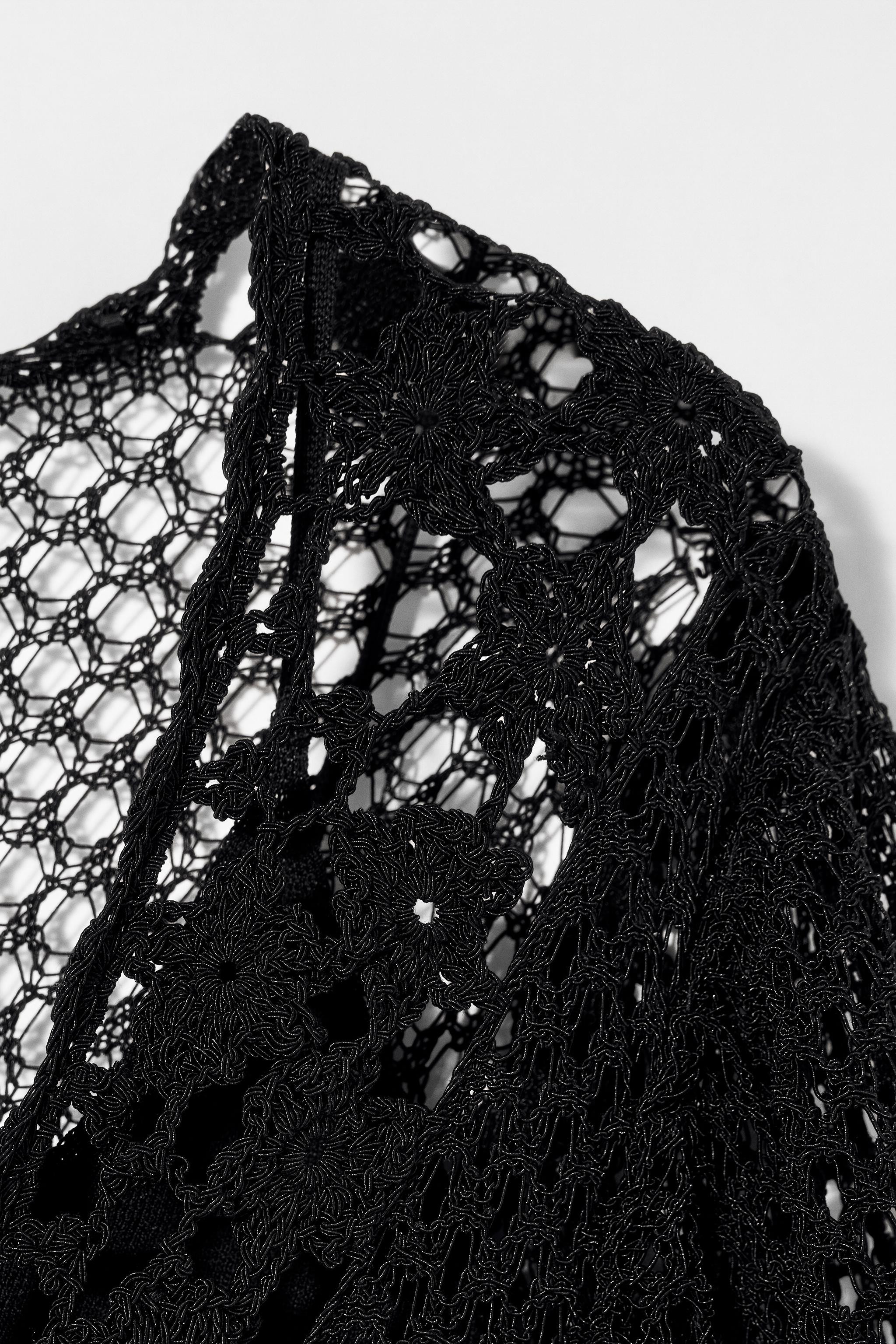 CROCHET KNIT DRESS KATE MOSS X ZARA | Zara US