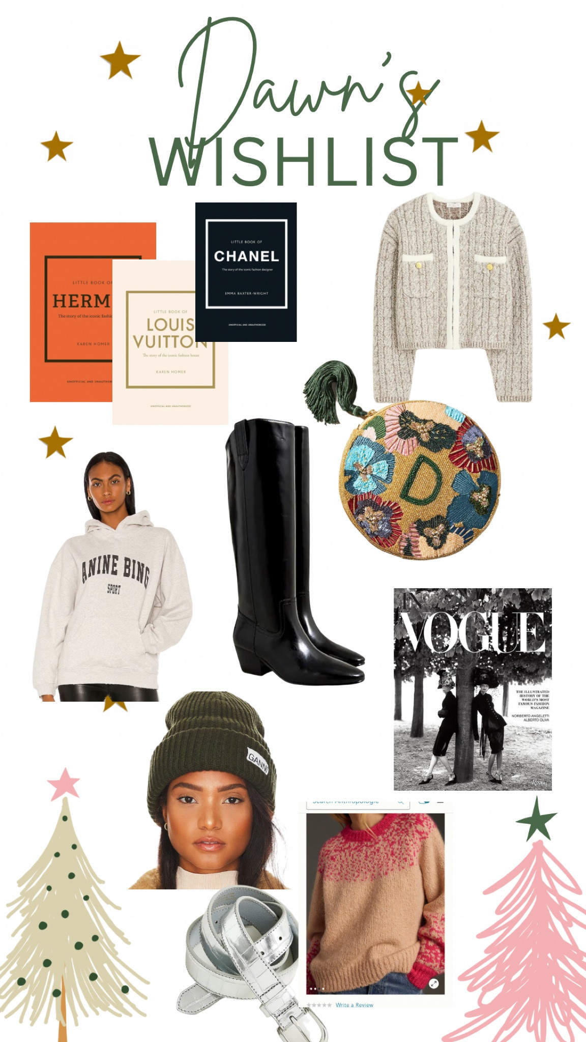 My Birthday/Christmas wishlist 🖤
Anine Bing, JCrew, Books, Anthro, Gianni 

#LTKover40 #LTKGiftGuide #LTKHoliday