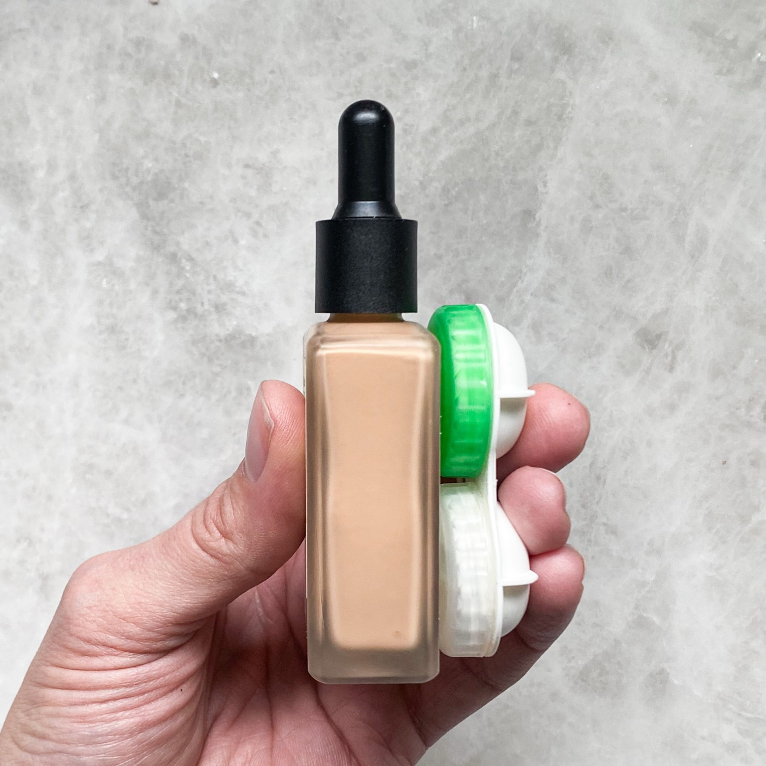 My favorite way to save space in my toiletry bag is to use a clean contact lens case for foundation and primer.

#LTKMostLoved #LTKTravel #LTKBeauty