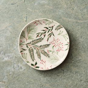 Tannenbaum Winter Berries Stoneware Salad Plate Sets | West Elm (US)