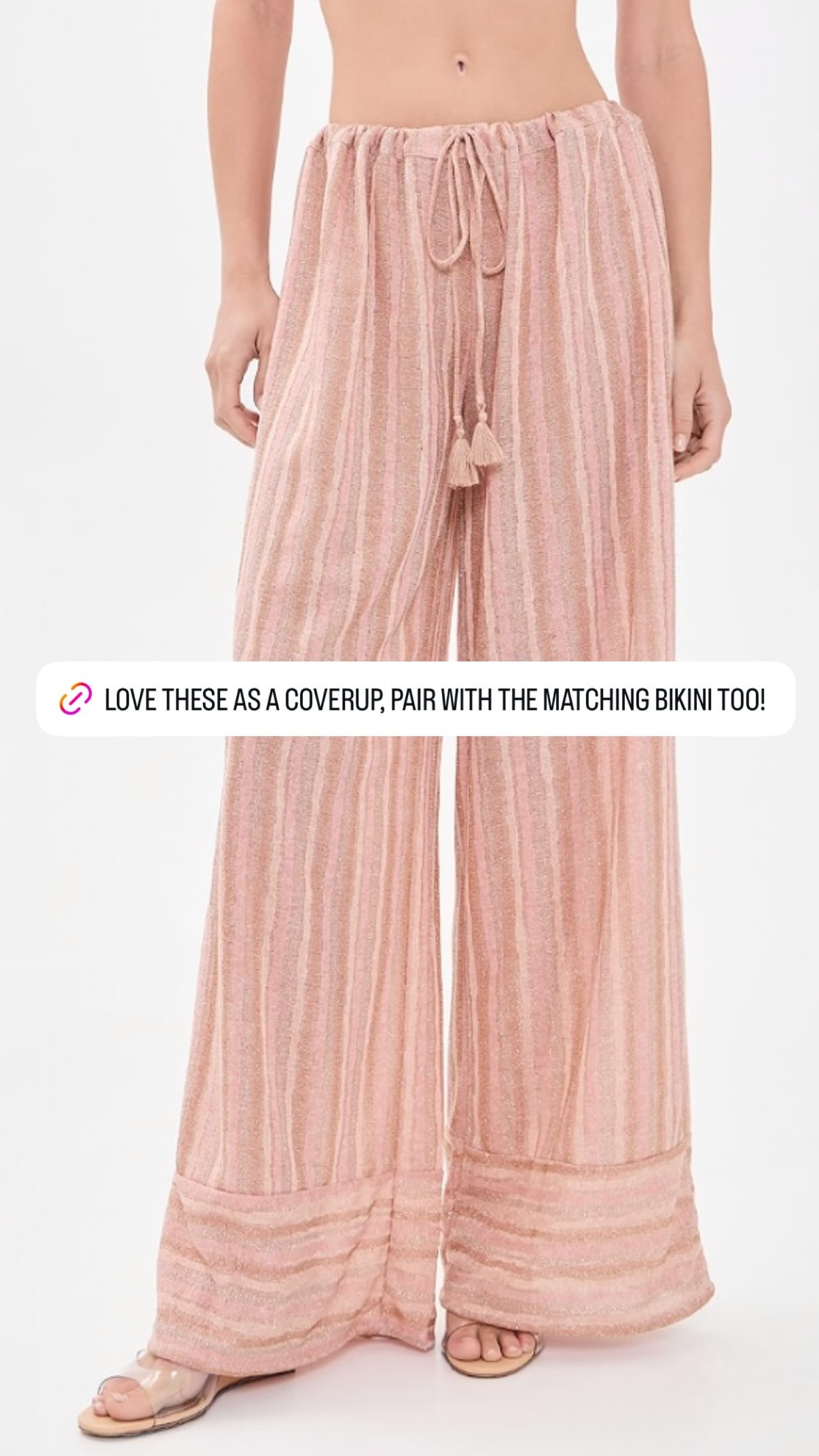 Love these pants as a coverup. Pair them with the matching bikini too! Sharing a roundup of resort favorites that are perfect for your next beach vacation! From swimsuits, sandals, dresses, coverups, accessories, and more! 

 #LTKSeasonal #LTKSwim #LTKTravel
