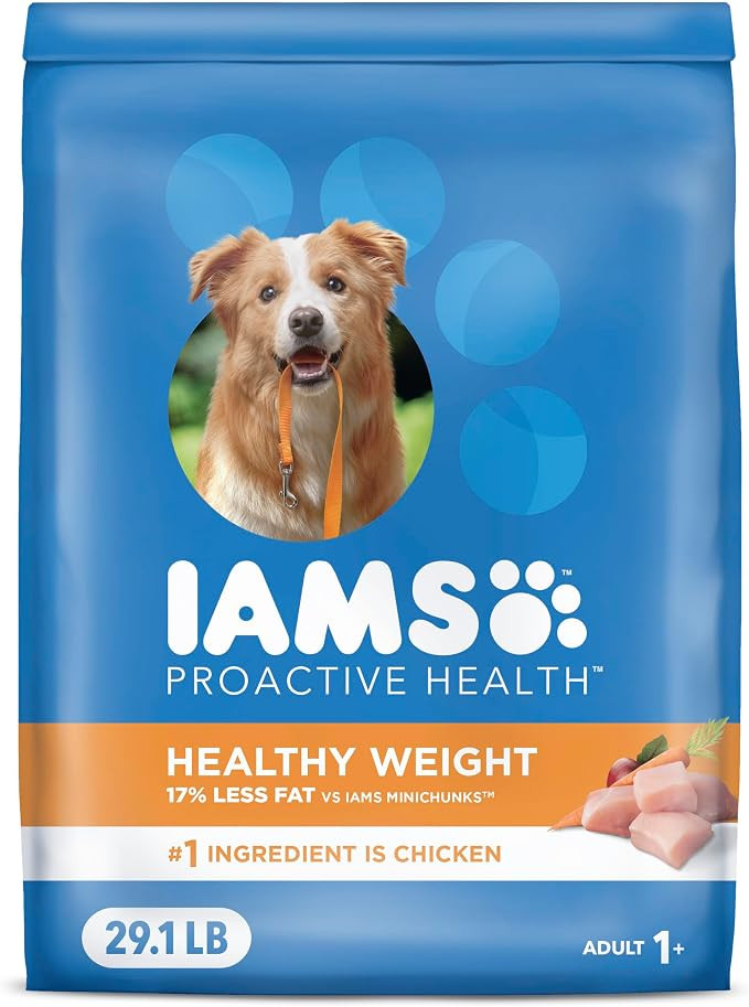 IAMS Proactive Health Healthy Weight Control Adult Dry Dog Food with Real Chicken, 29.1 lb. Bag | Amazon (US)