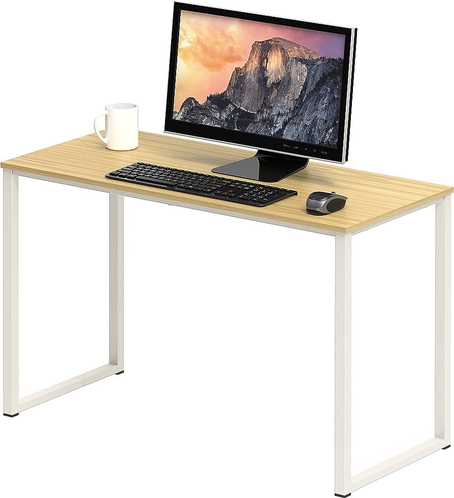 SHW Home Office 32-Inch Computer Desk, Oak | Amazon (US)