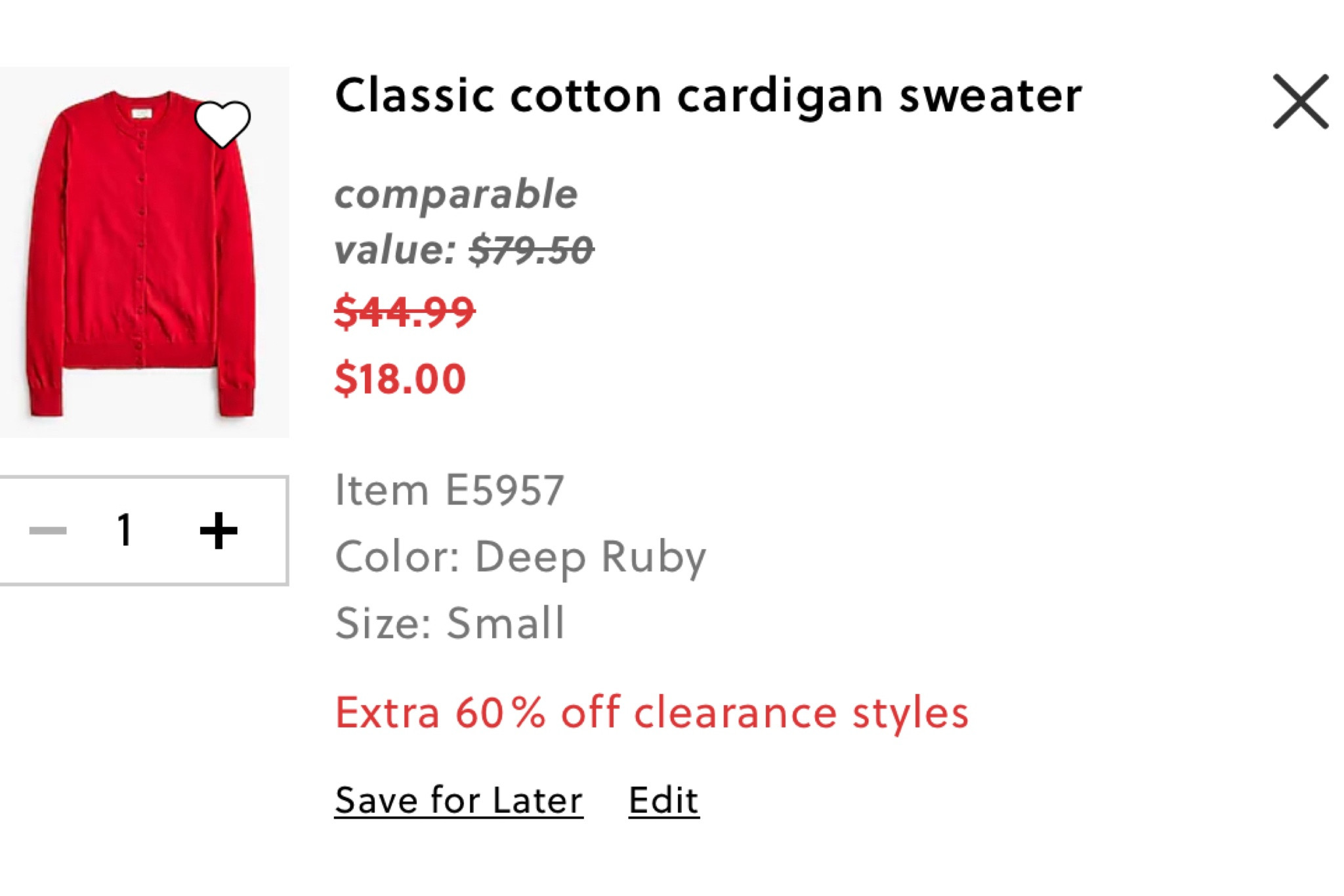 Pop of red is in this season and you can’t beat this cotton cutie for under $20!!! Snag it before it’s gone. Comes in a beautiful green and pink too! #popofred #red #cotton #jcrew #jcrewfactory #naturalfiber #cottonclothing 

#LTKsalealert #LTKGiftGuide #LTKHoliday