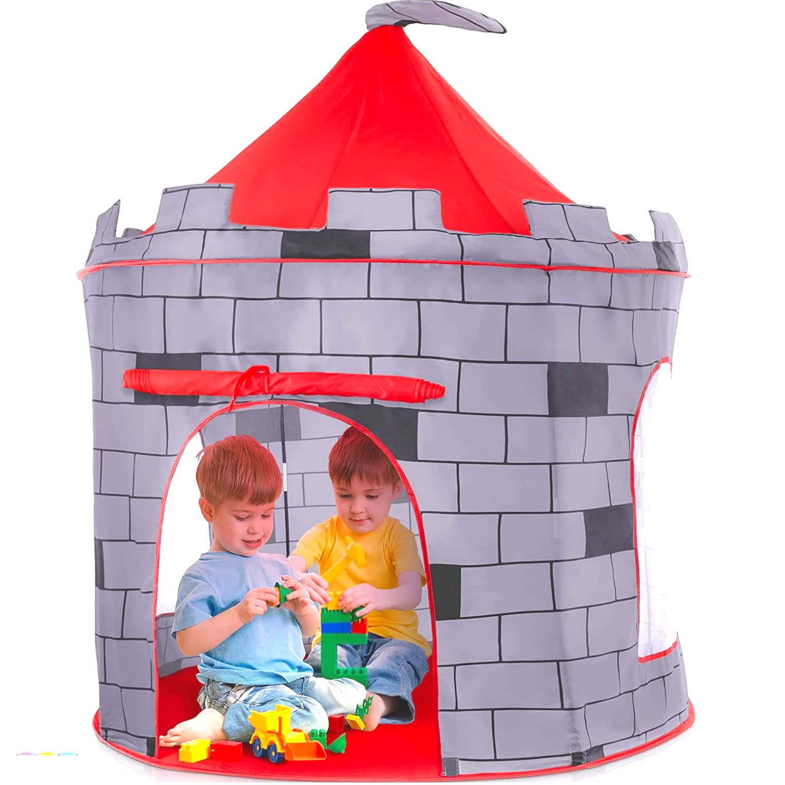 Play22 Kids Play Tent Knight Castle - Portable Pop Up Tent - Foldable into Carrying Bag - Childre... | Amazon (US)