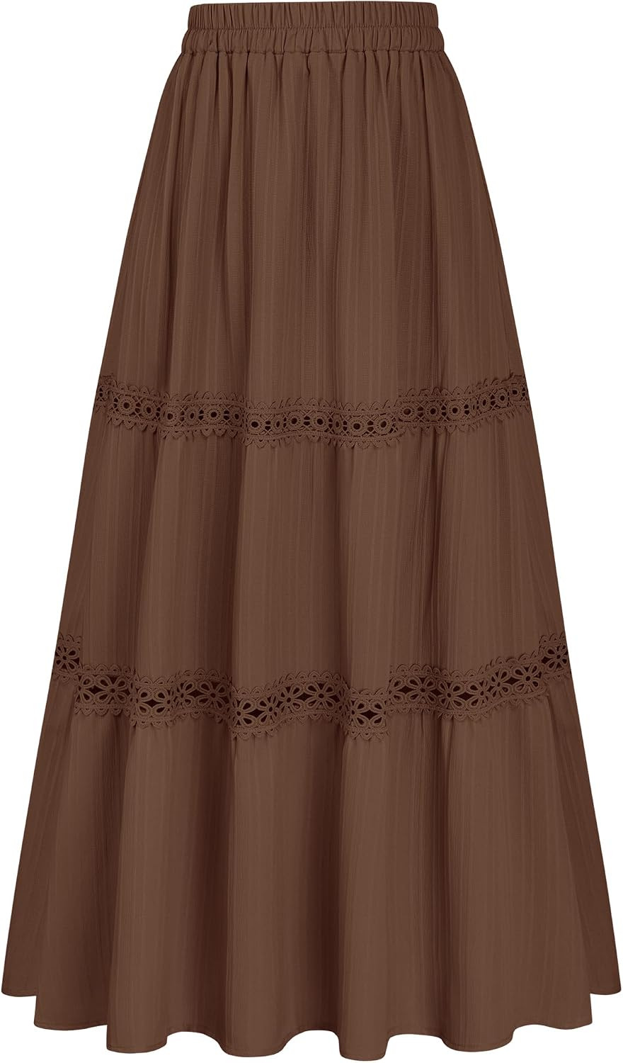 Women's Maxi Skirts 2026 High Waisted Boho Tiered Crochet Skirt | Amazon (US)
