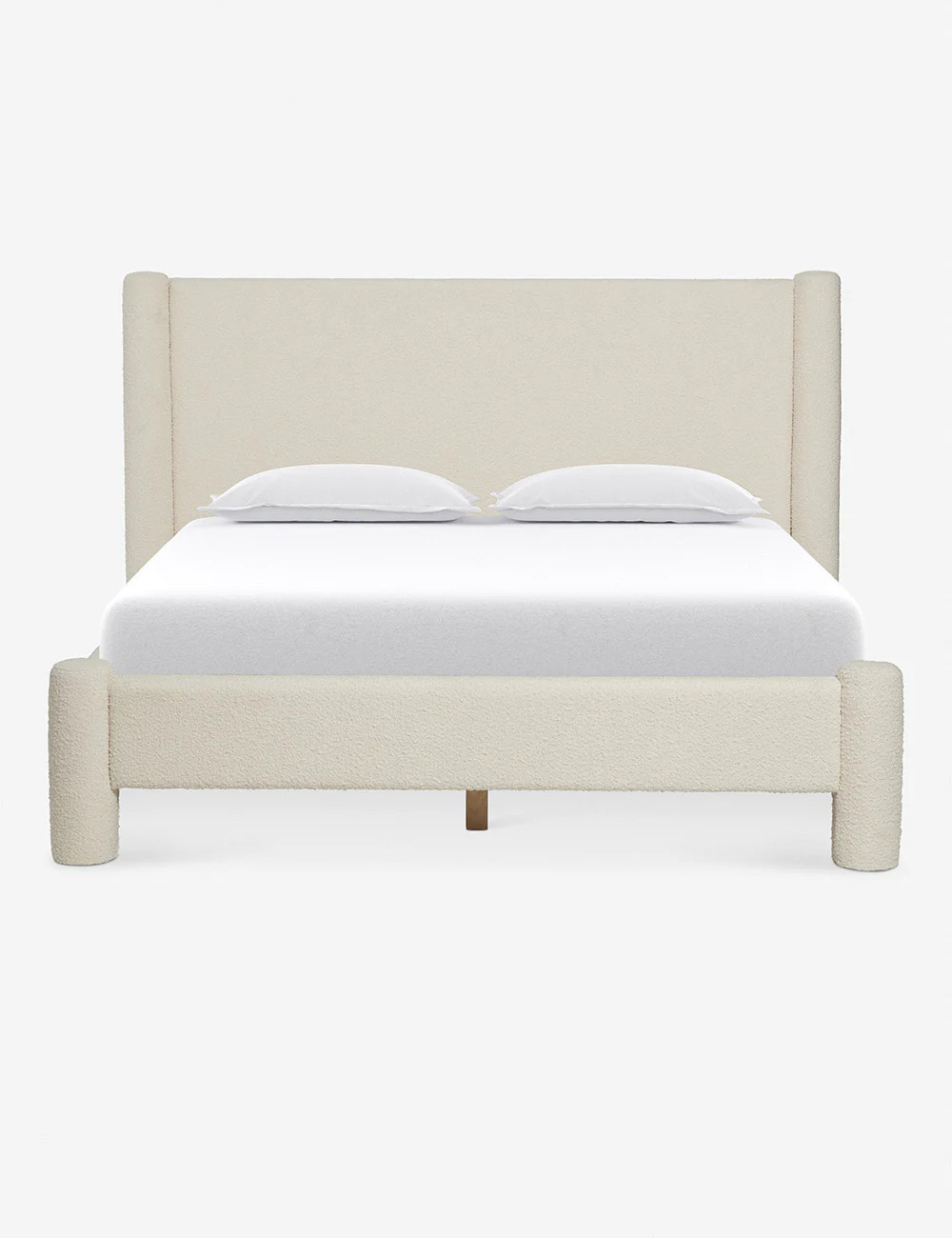 Hyvaa Upholstered Queen Bed by Sarah Sherman Samuel, Ivory Boucle | Lulu and Georgia 