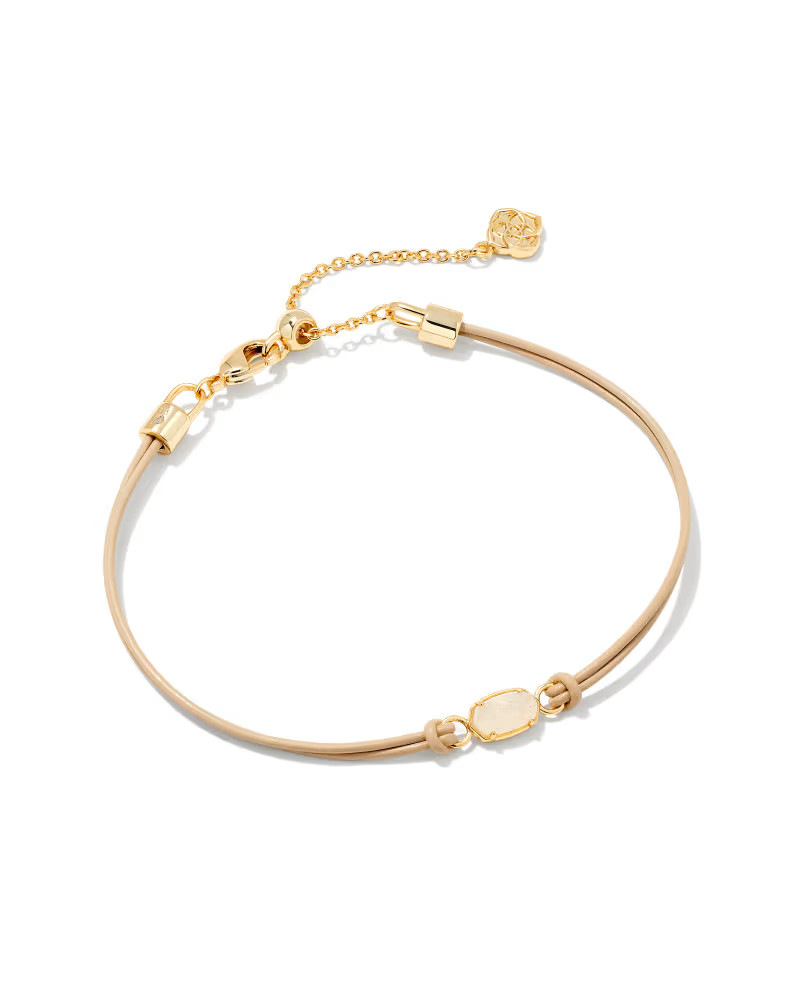 Emilie Gold Corded Bracelet in Iridescent Drusy | Kendra Scott