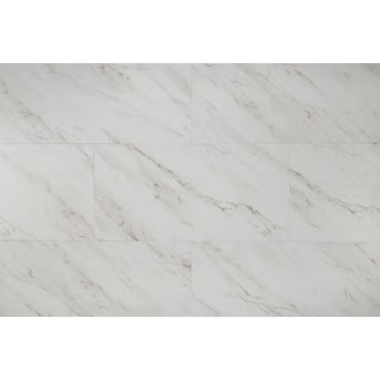 Style Selections  Grecian Marble 12-in x 24-in Groutable Water Resistant Peel and Stick Luxury F... | Lowe's