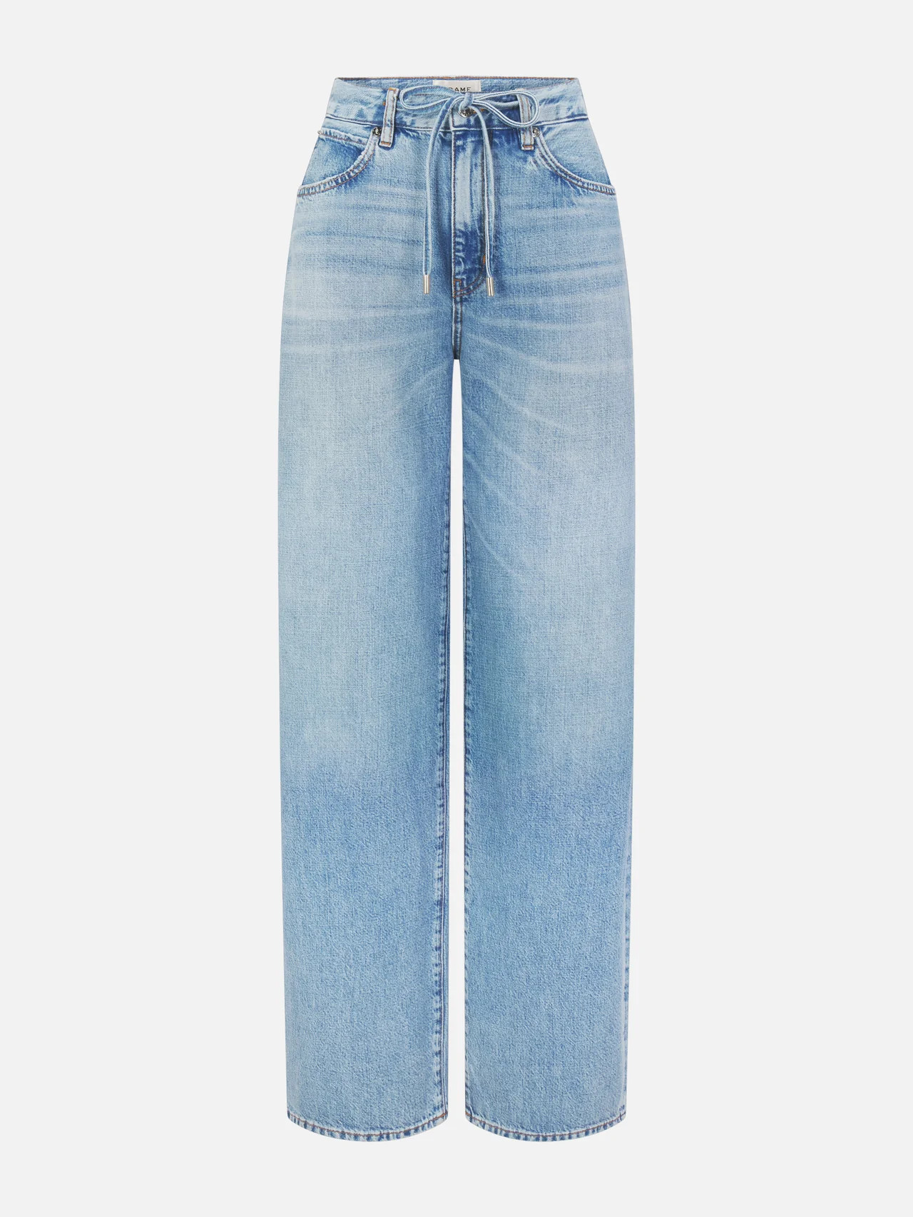 The Off Duty Drawstring Bow Jean -- Afterglow | Frame Denim