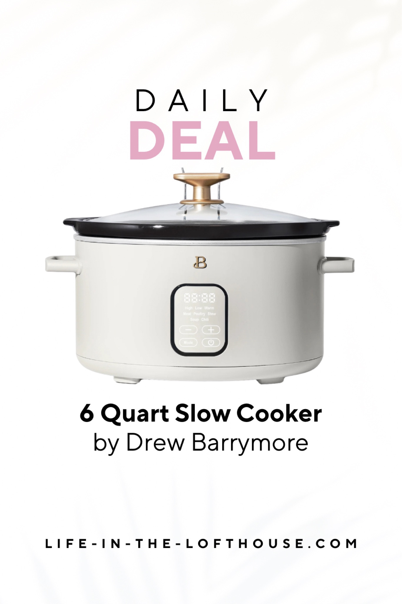 Price reduced on this beautiful 6 quart Programmable Slow Cooker by Drew Barrymore. Comes in lots of colors! 

#LTKFallSale #LTKFindsUnder50 #LTKHome