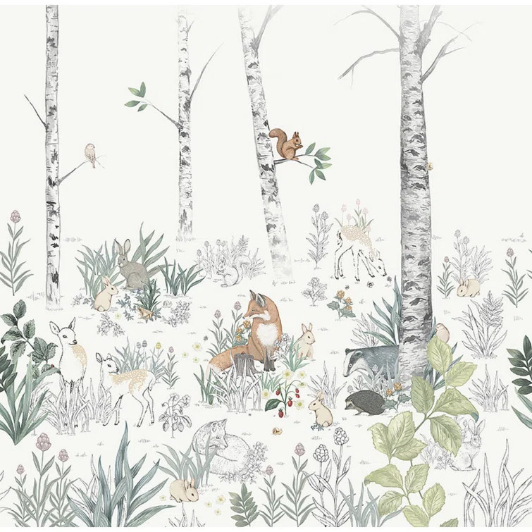 Magic Forest Mural Wallpaper | Wayfair North America