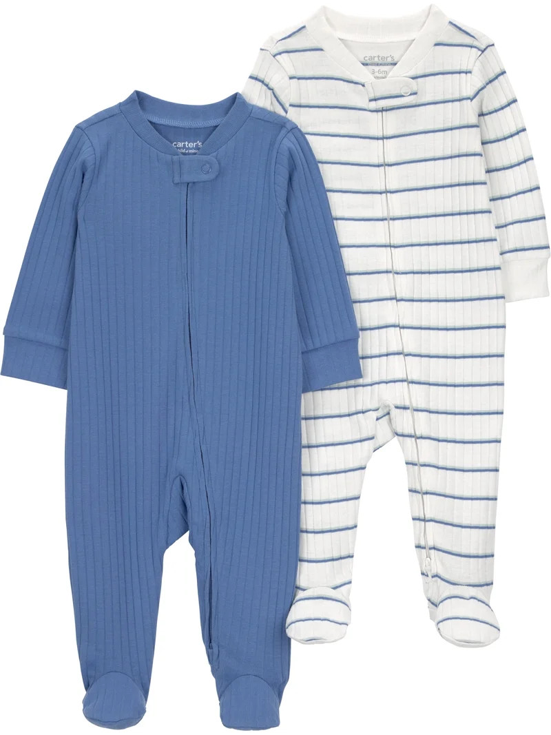 Carter's Child of Mine Baby Sleep 'N Play, 2-Pack, Sizes Preemie-6/9 Months | Walmart (US)