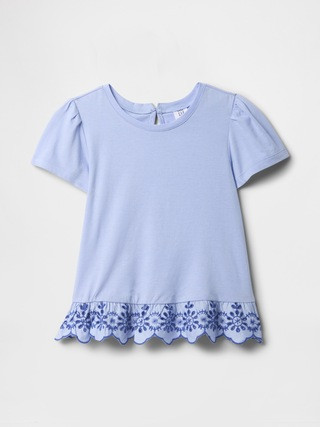 babyGap Eyelet Peplum T-Shirt | Gap Factory