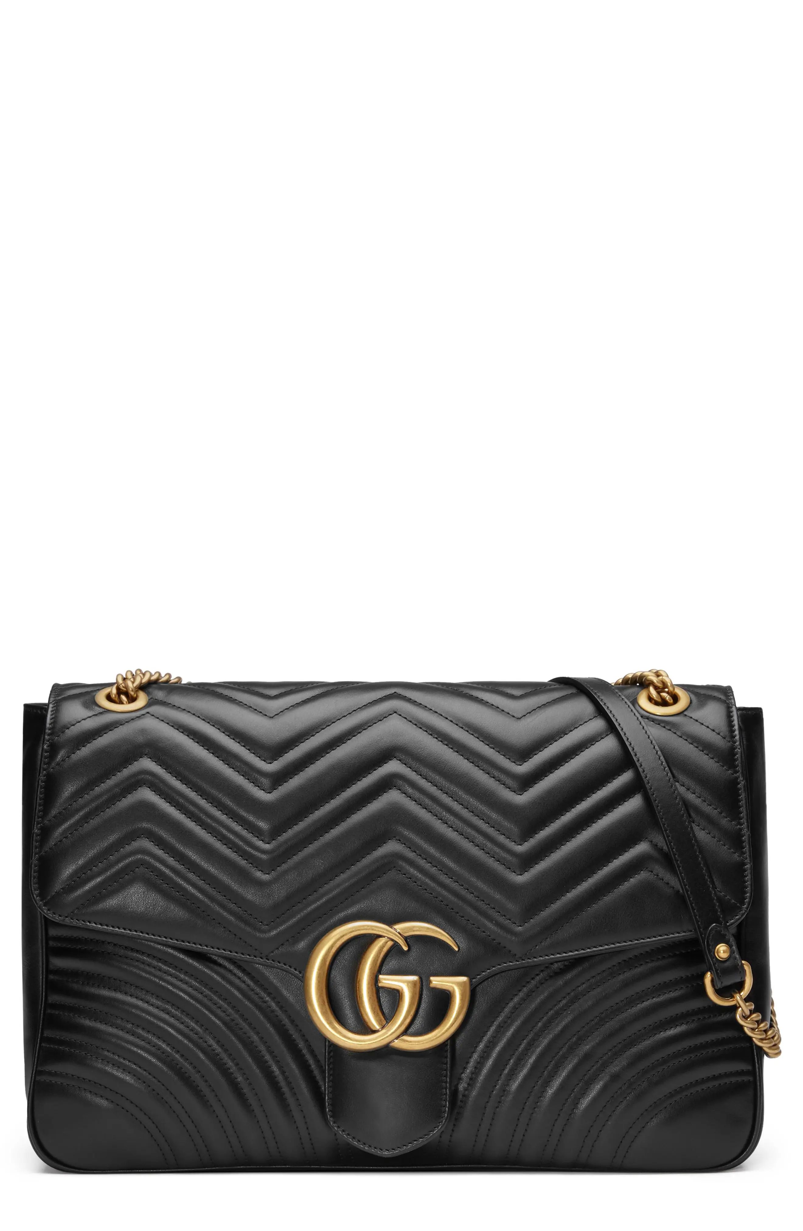 GG Large Marmont 2.0 Matelassé Leather Shoulder Bag | Nordstrom