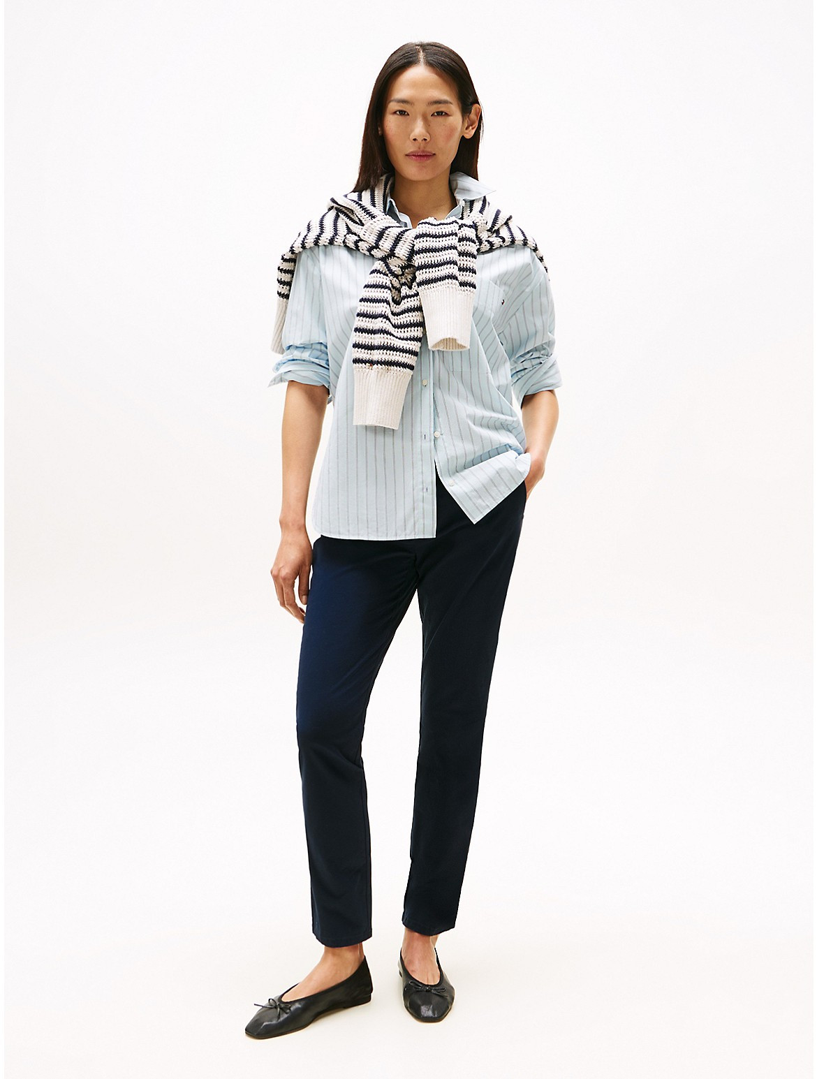 Tommy Hilfiger Women's Slim Fit Chino - Navy - 6 | Tommy Hilfiger (US)