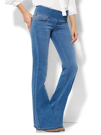 Soho Jeans - Pull-On Bootcut - Waterfall Blue Wash | New York & Company