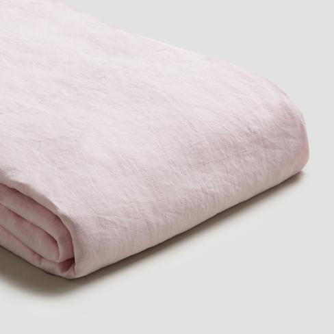 Blush Pink Linen Duvet Cover | Piglet