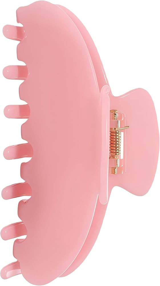 Durable Acetate Hair Clips - 4-Inch Jam Color Claw Clips for Fine and Thick Hair (Pink) | Amazon (US)