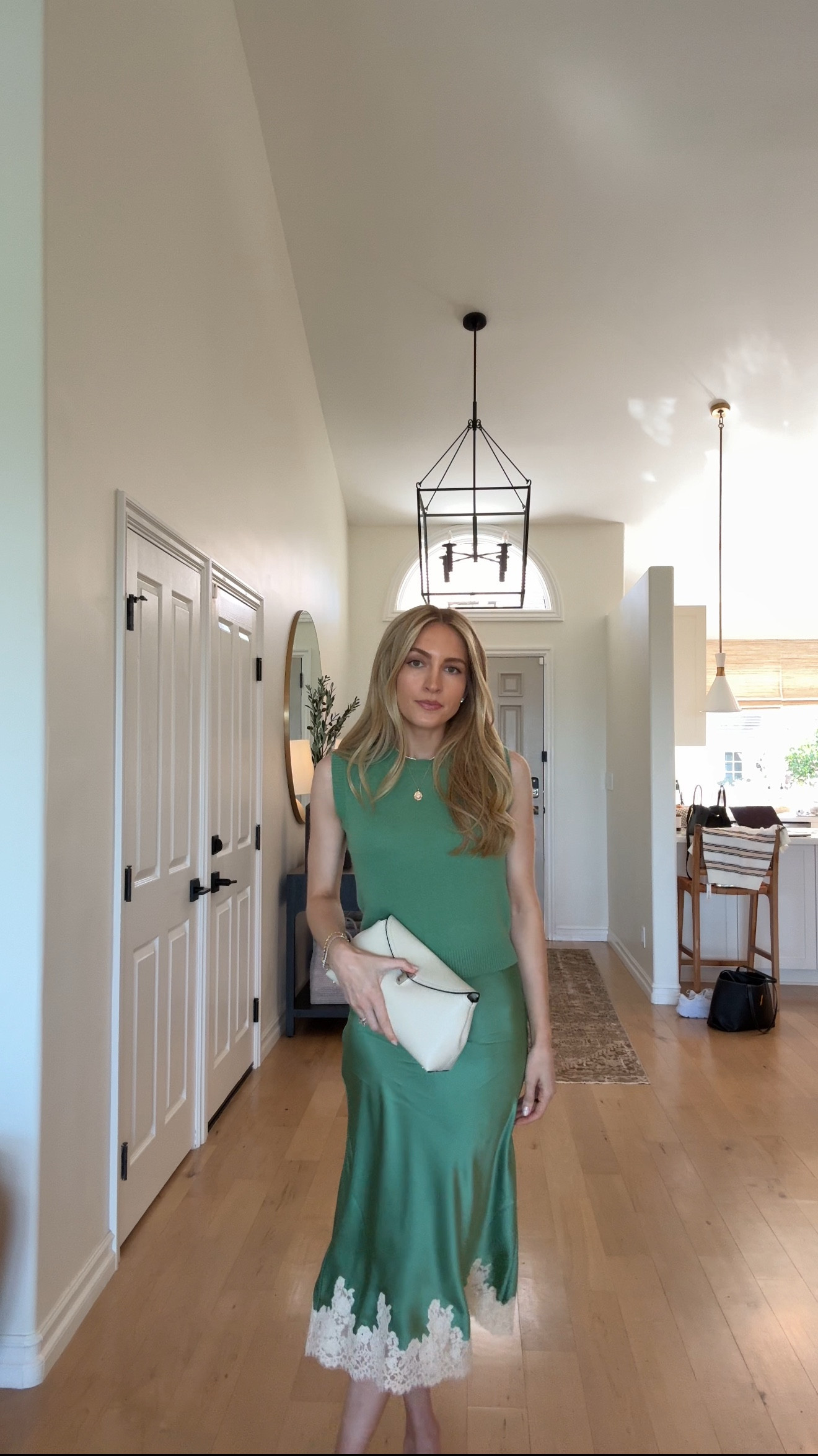 Birthday brunch outfit - green cashmere top and matching silk skirt + all the pieces I bought from Doen yesterday 💚🍃

Sizes worn here:
Top - Small
Skirt - Small
Dress - XS
Jacket - Small (runs big, I liked it boxy!)
Shoes - TTS

#LTKSeasonal #LTKStyleTip #LTKWatchNow