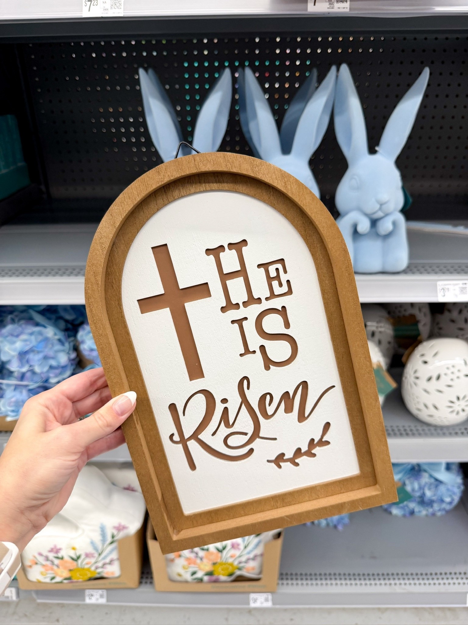 Adding a few new Easter decor items -
He is Risen!!✝️

//
Religious Easter decor 
Easter decor 

#LTKSeasonal #LTKdayinmylife #LTKHome