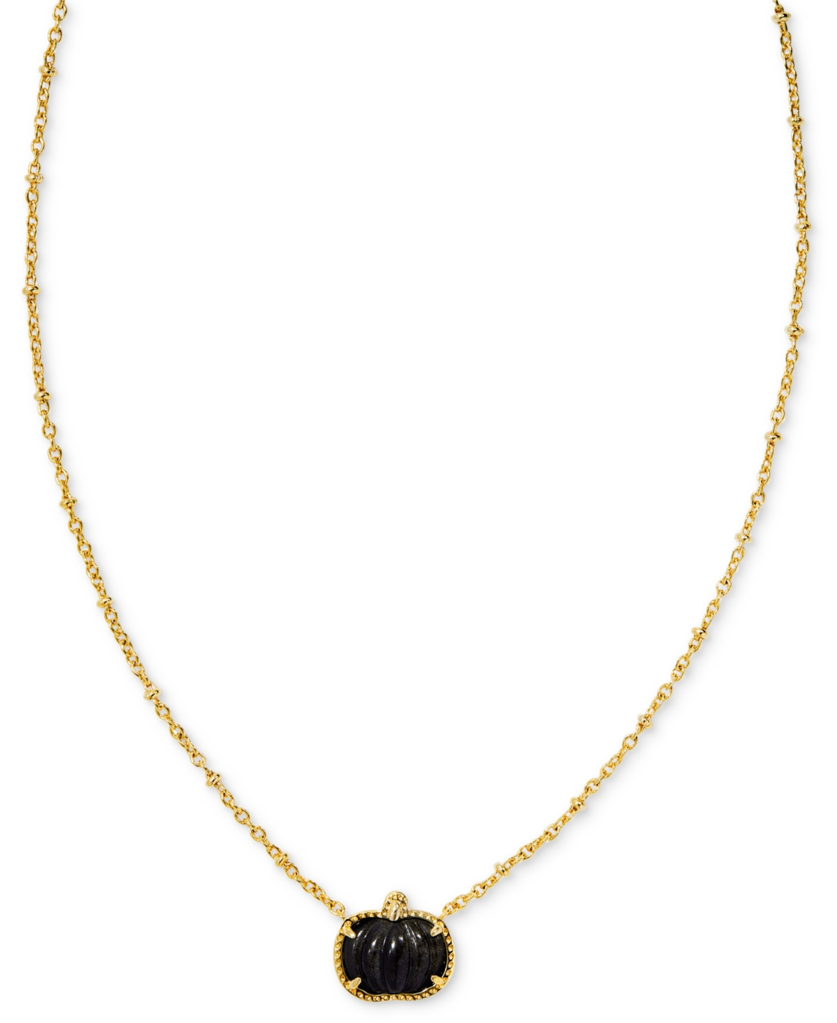 Kendra Scott 14k Gold-Plated Pumpkin 19" Adjustable Pendant Necklace - Gold Golde | Macy's