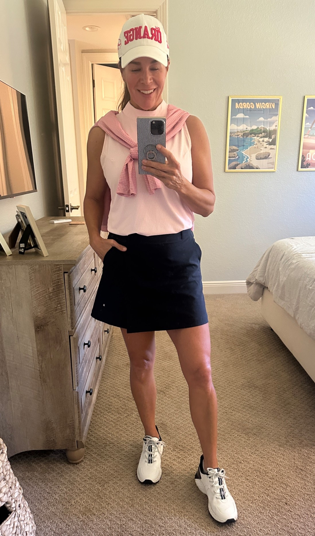 @lululemon golf clothes are so cute this season! This skirt comes in the best colors and fits TTS. My favorite brand of golf shoes (I have four pairs) never disappoint. They do run 1/2-1 full size small though. But truly so comfortable!
(Shirt is old Peter Millar.)

#LTKActive #LTKOver40