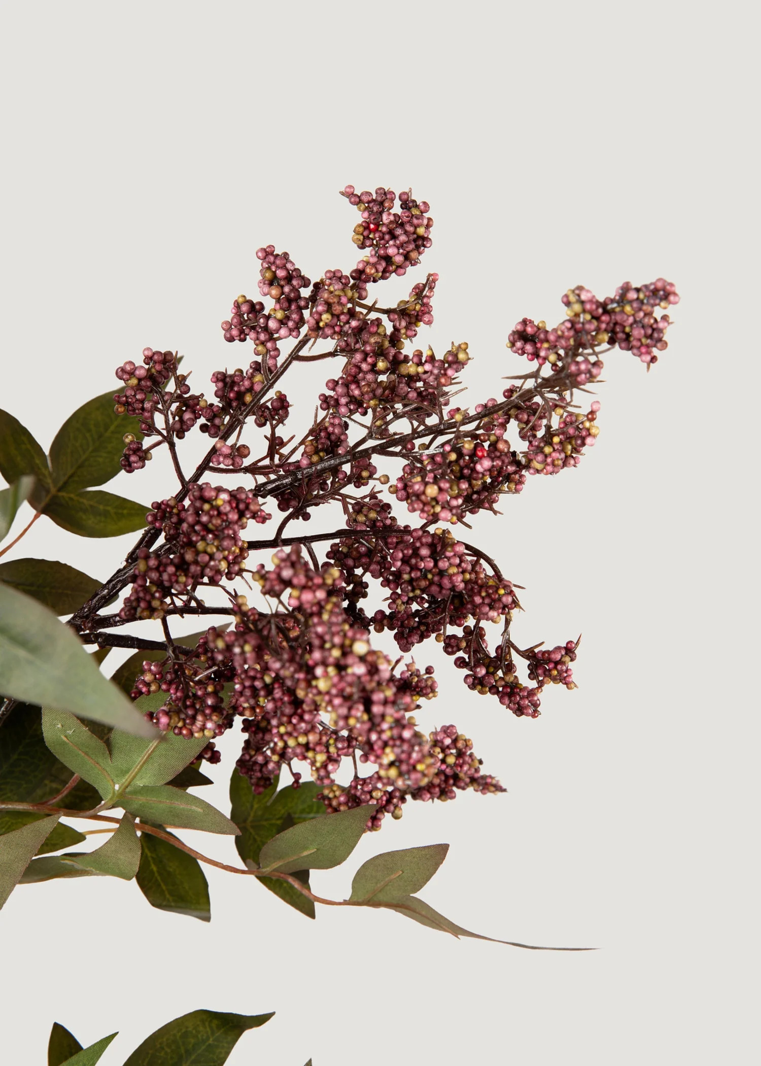 Deluxe Smoke Berry Branch in Dusty Plum | Tall Faux Stems | Afloral | Afloral