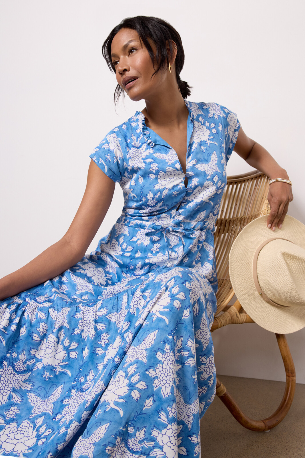 Frances Short Sleeve Dress | Evereve