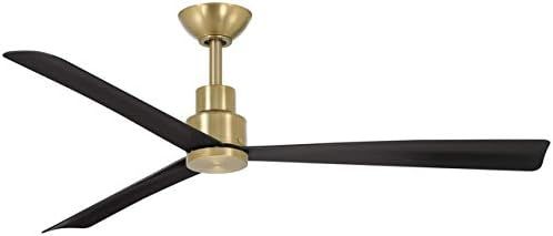 Minka Aire F786-SBR/CL Simple - 44 Inch Ceiling Fan in Soft Brass with Coal Blades | Amazon (US)