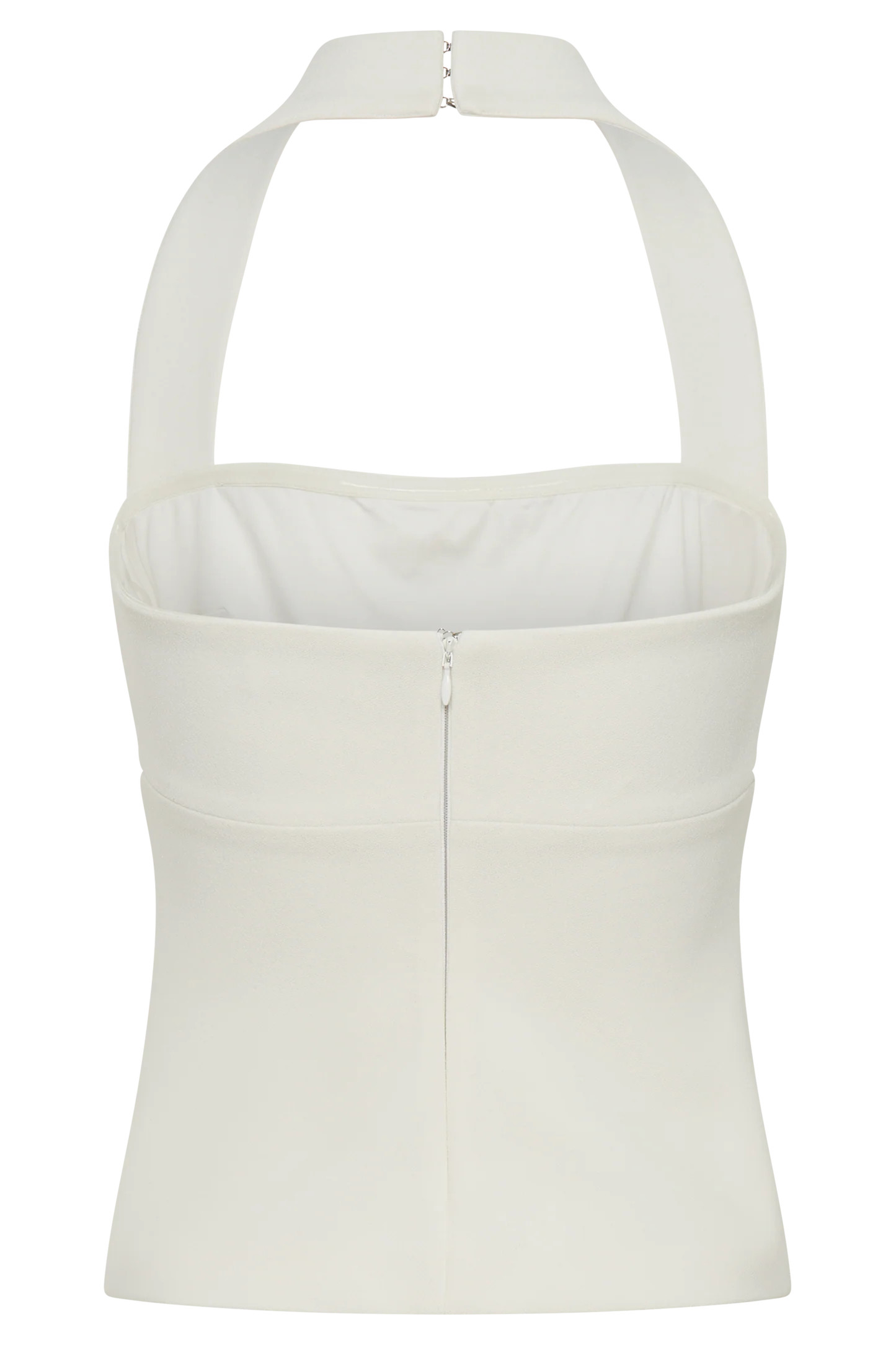 Amelita Suiting Halter Top - Ivory | MESHKI US