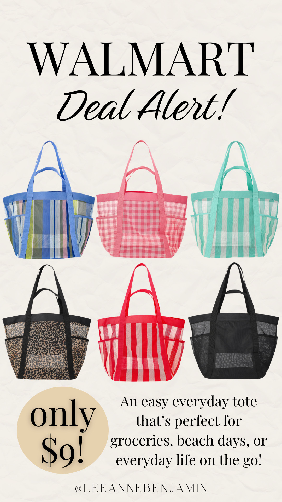 Easy everyday beach tote at Walmart! 

 #LTKSwim #LTKTravel #LTKKids