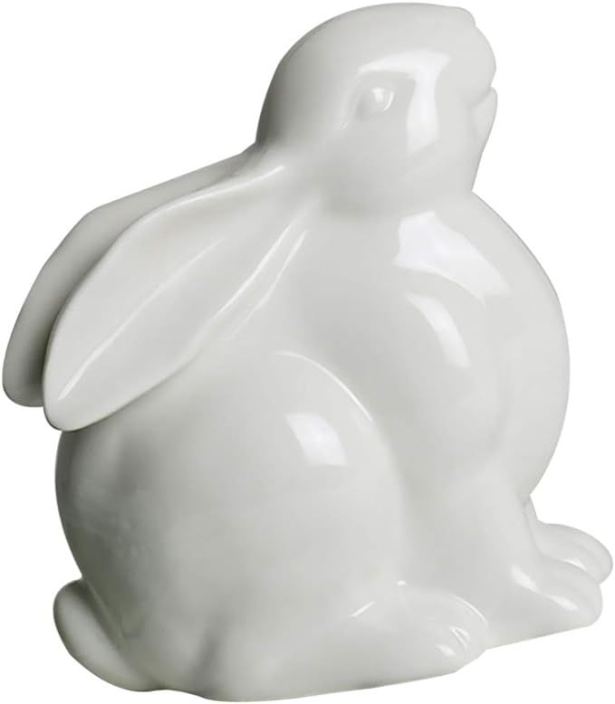 BESPORTBLE Ceramic Bunny Figurine Easter White Porcelain Rabbit Sculpture Desktop Ornament Kids T... | Amazon (US)
