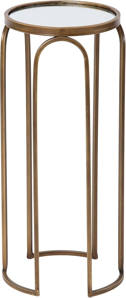 Kate and Laurel Pomeroy Vintage Decorative Drink Table, 11 x 11 x 24, Mirrored Glass and Antique ... | Amazon (US)