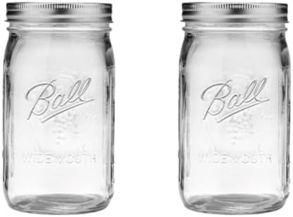 Ball Wide Mouth Glass Mason Jars with Lids and Bands, Used for Canning, Pickling, Juice, Jam, Jel... | Amazon (US)