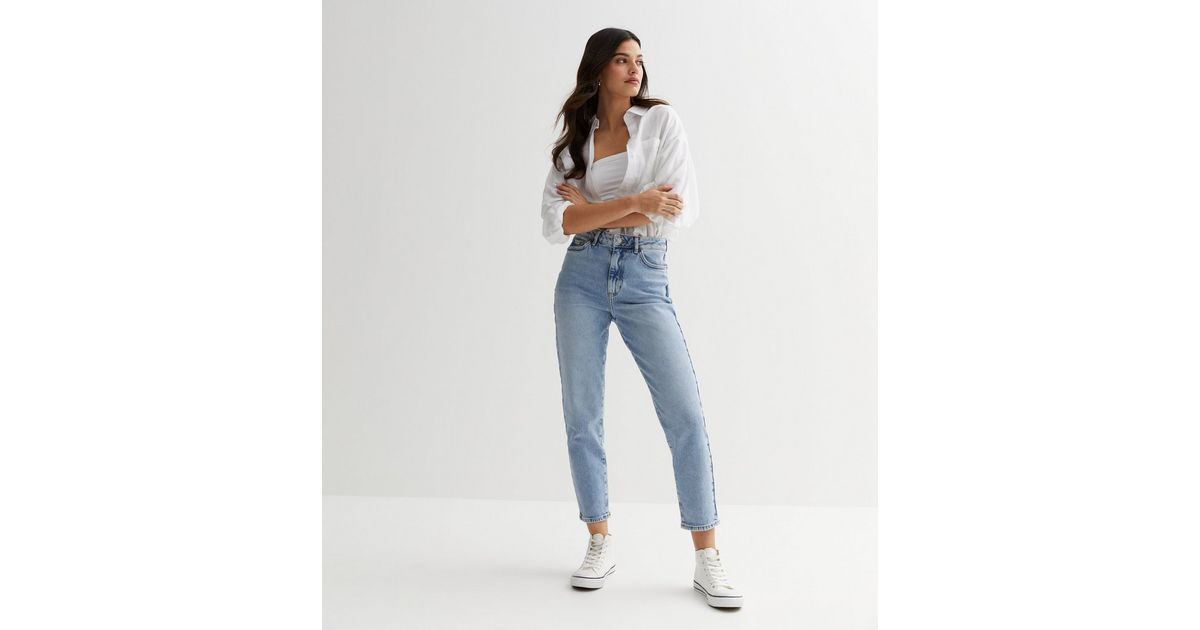 Pale Blue High Waist Tori Mom Jeans
						
						Add to Saved Items
						Remove from Saved Items | New Look (UK)