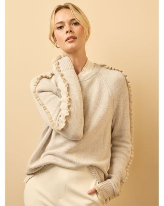 NIC+ZOE Ruffled Down Sweater  | Bloomingdale's Women All Women | Bloomingdale's (US)