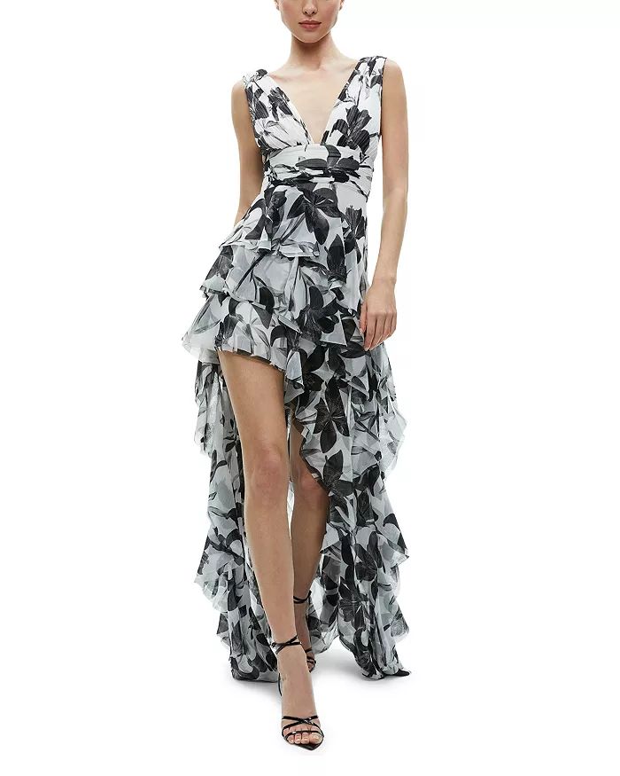 Holly Asymmetric Ruffle Dress | Bloomingdale's (US)