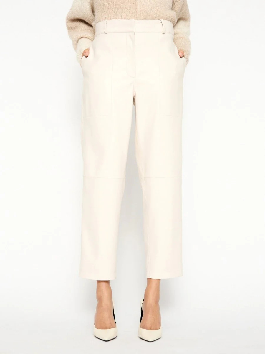 Brochu Walker | Women's Stone Vegan Leather Pant In Perle | Brochu Walker