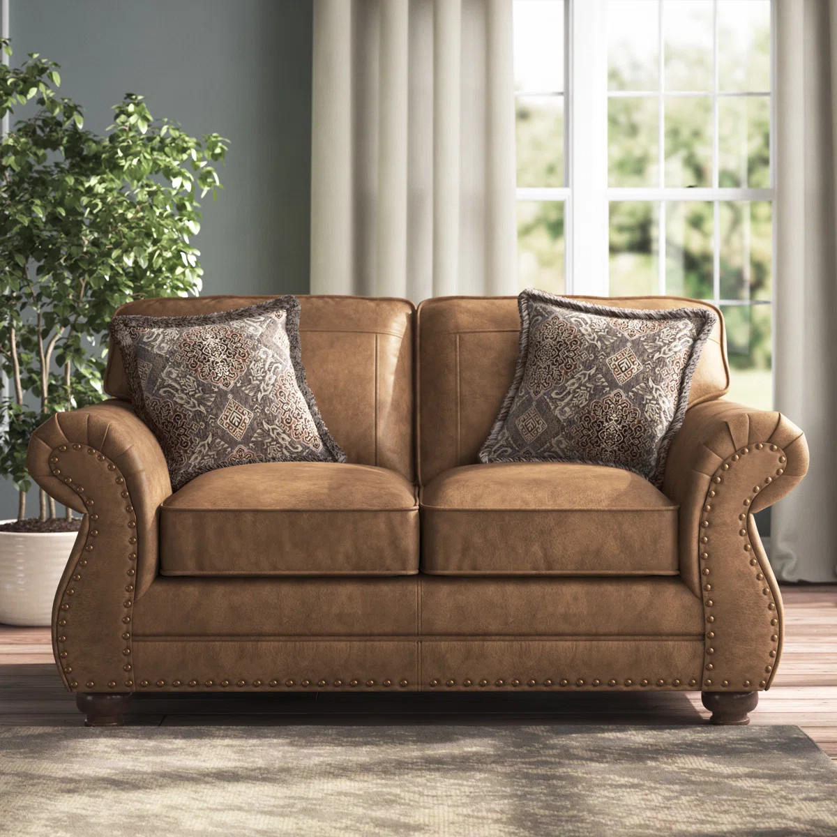 Lark Manor™ Claycomb 69" Rolled Arm Loveseat & Reviews | Wayfair | Wayfair North America