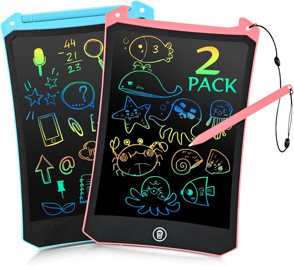 EooCoo Toddler Toys, LCD Writing Tablet for Kids 2 Pack, Drawing Pad for Kids, Toddler Travel Ess... | Amazon (US)