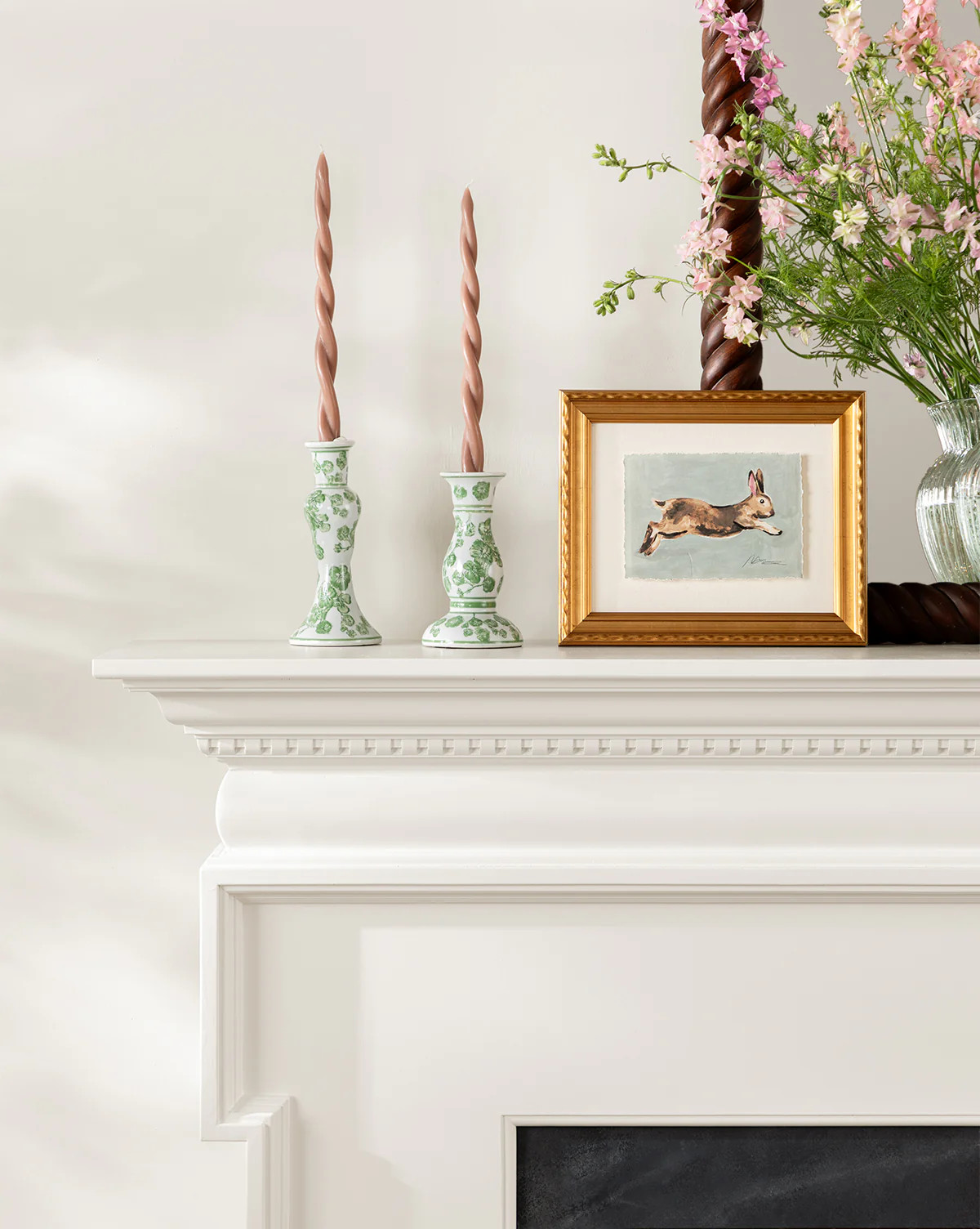 Moss Floral Taper Holders (Set of 2) | McGee & Co. (US)